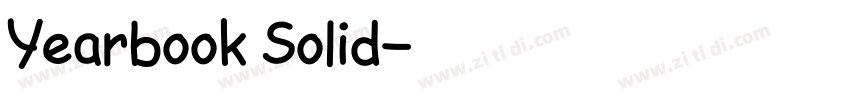 Yearbook Solid字体转换
